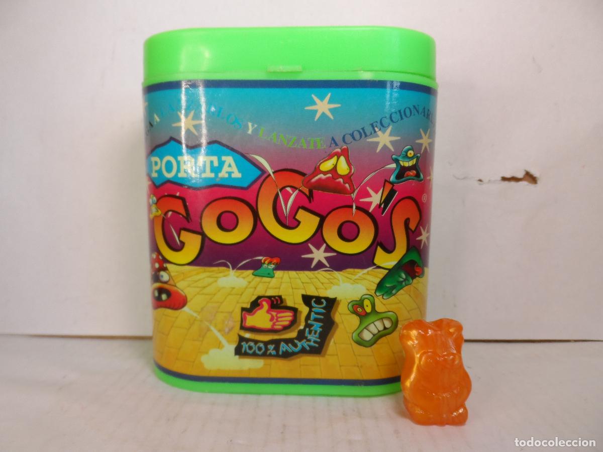 Figuras de goma y PVC: FIGURA + CAJA GOGO'S MAGIC BOX PORTA GOGOS A&Ntilde;OS 90