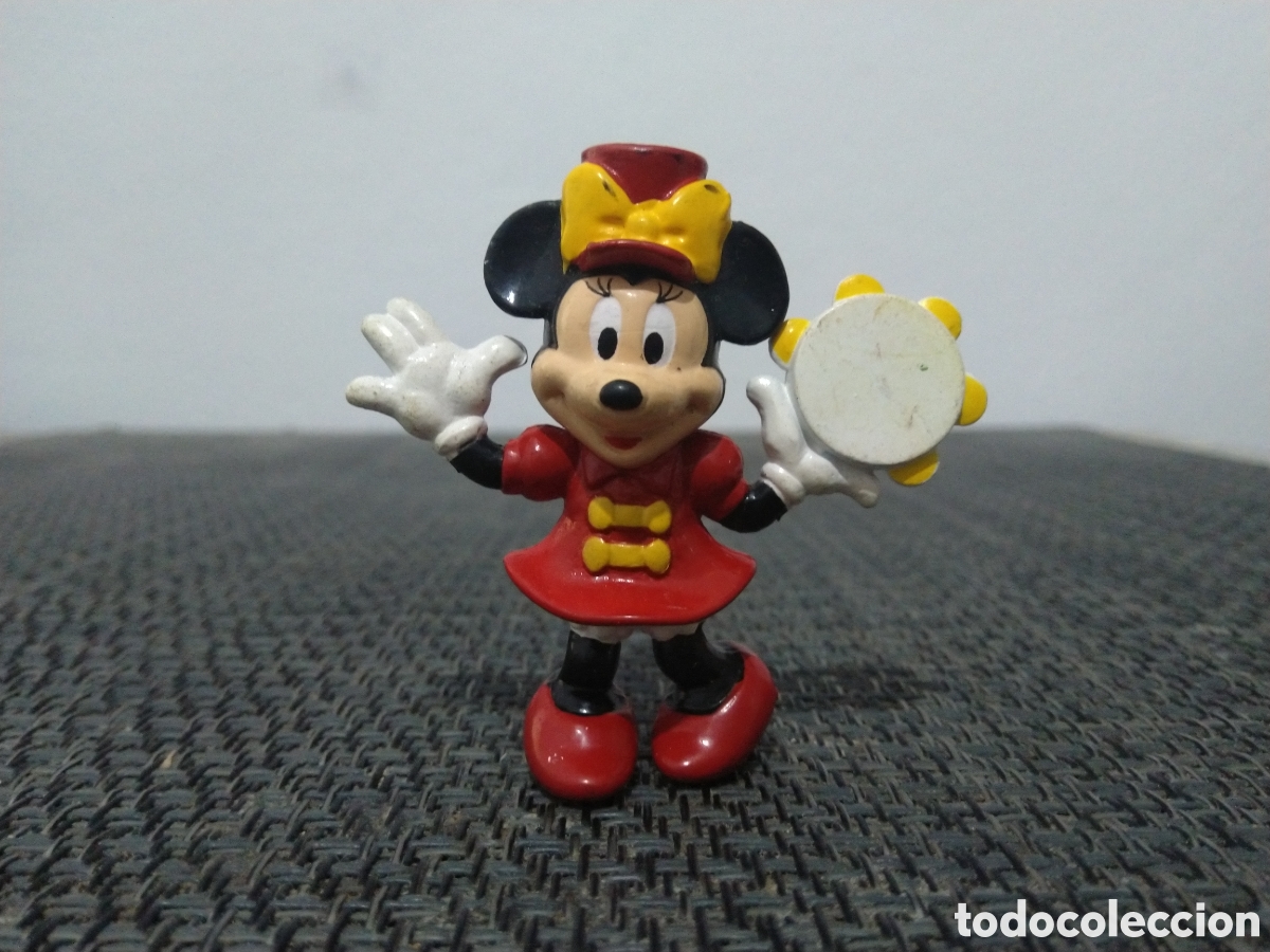 Figuras de goma y PVC: FIGURA PVC MINNIE MICKEY MOUSE &copy;DISNEY DIBUJOS ANIMADOS BANDA MUSICAL PANDERETA
