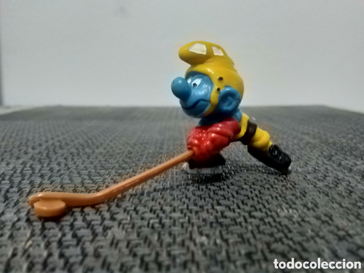 Figure di Gomma e PVC: FIGURA PVC PITUFO PITUFINA SCHLEICH PEYO SMURFS PITUFOS SMURF SCHLUMPF HOCKEY HIELO