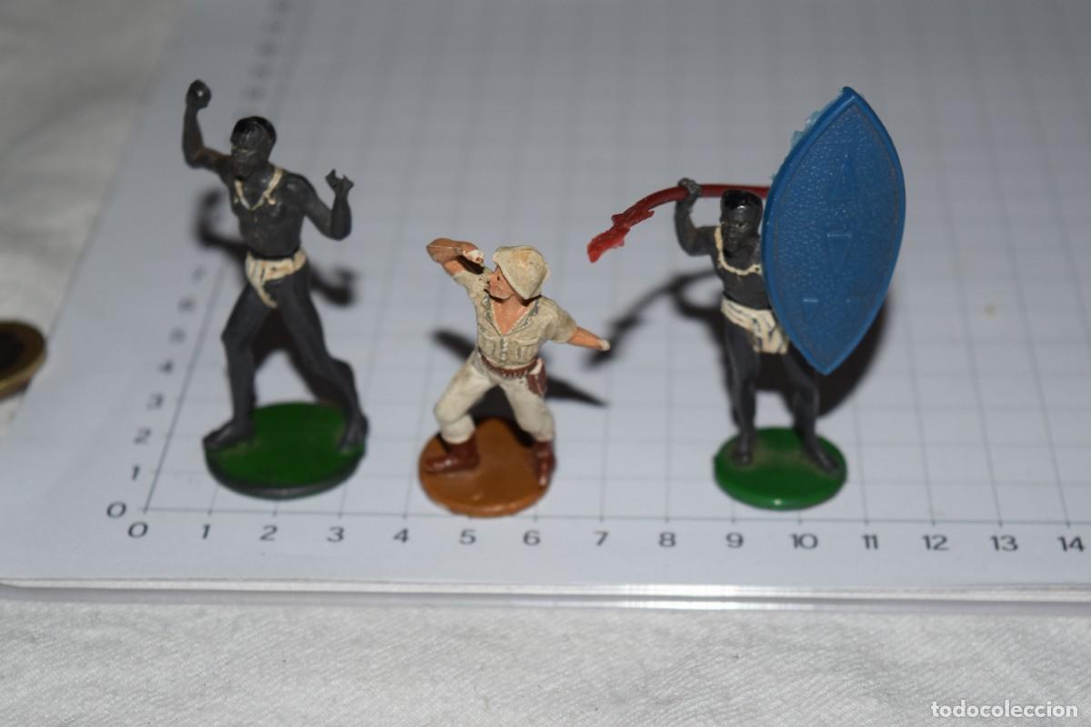Rubber and PVC Figures: Antiguo, originales, 3 figuras de goma - Safari Africa - De GAMA - A&ntilde;os 50/60 &iexcl;Mira fotos/detalles!
