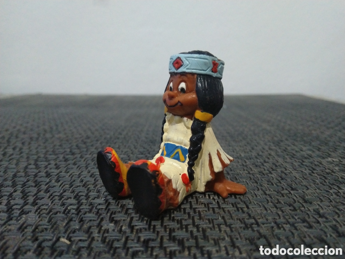 Figuras de goma y PVC: FIGURA PVC INDIA INDIO YAKARI SCHLEICH 1984 SERIE ANIMADA DIBUJOS INDIO