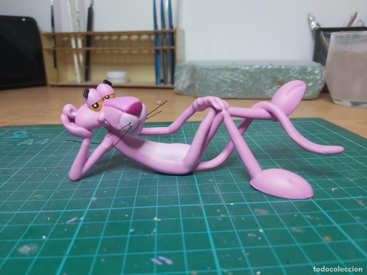 Figuras de goma y PVC: figura resina pantera rosa pink panther 15 cm de largo dibujos comic tebeo