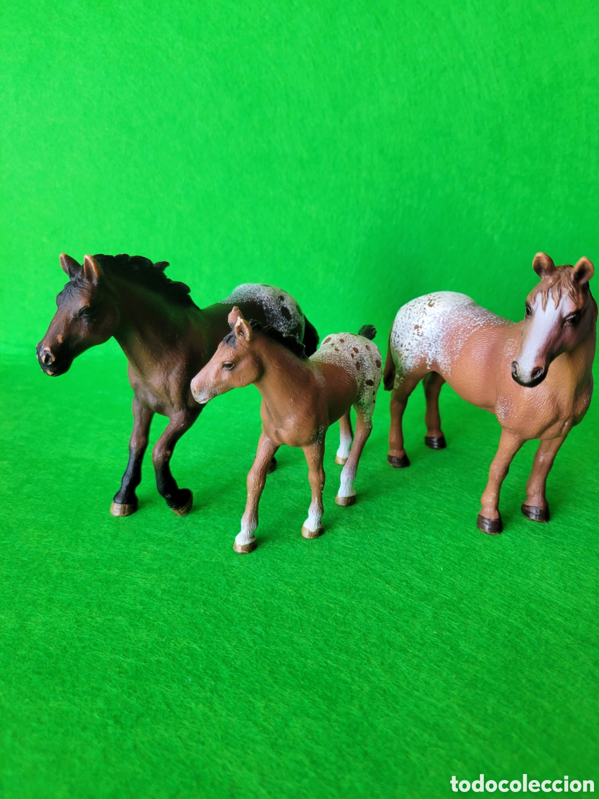 Figuras de goma y PVC: 12 CABALLOS DE COLECCION SCHLEICH - Foto 12