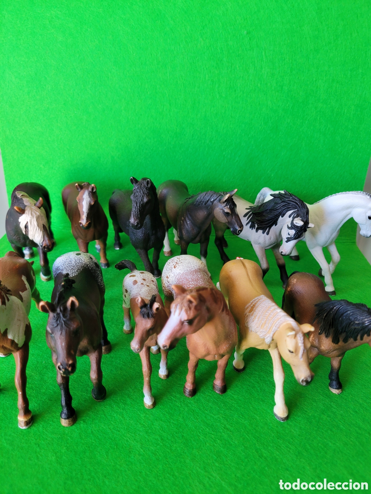 Figuras de goma y PVC: 12 CABALLOS DE COLECCION SCHLEICH