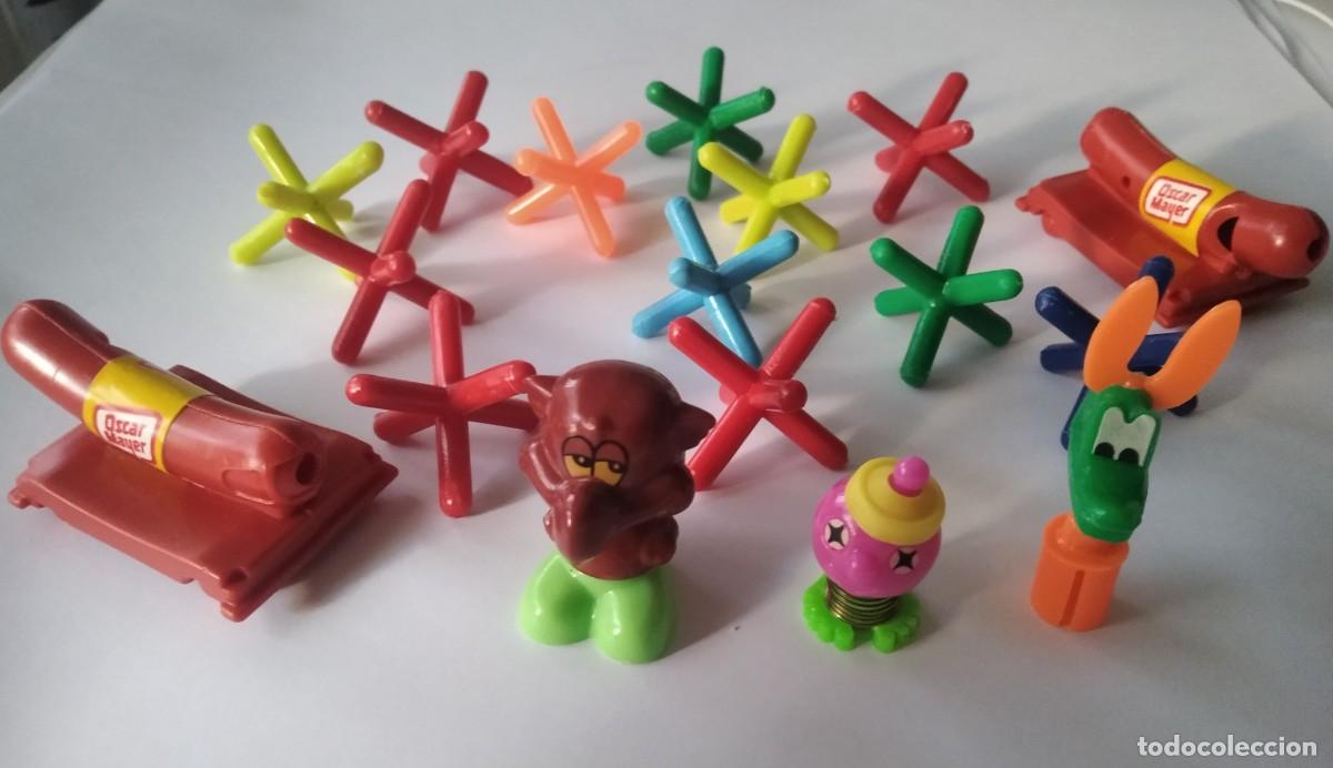 Figuras de goma Kinder: Silbatos &Oacute;scar Mayer, jacks y juguetes Kinder