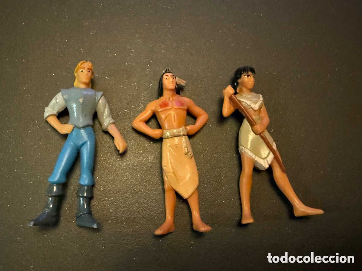 Figuras de goma y PVC: 3 FIGURAS. POCAHONTAS