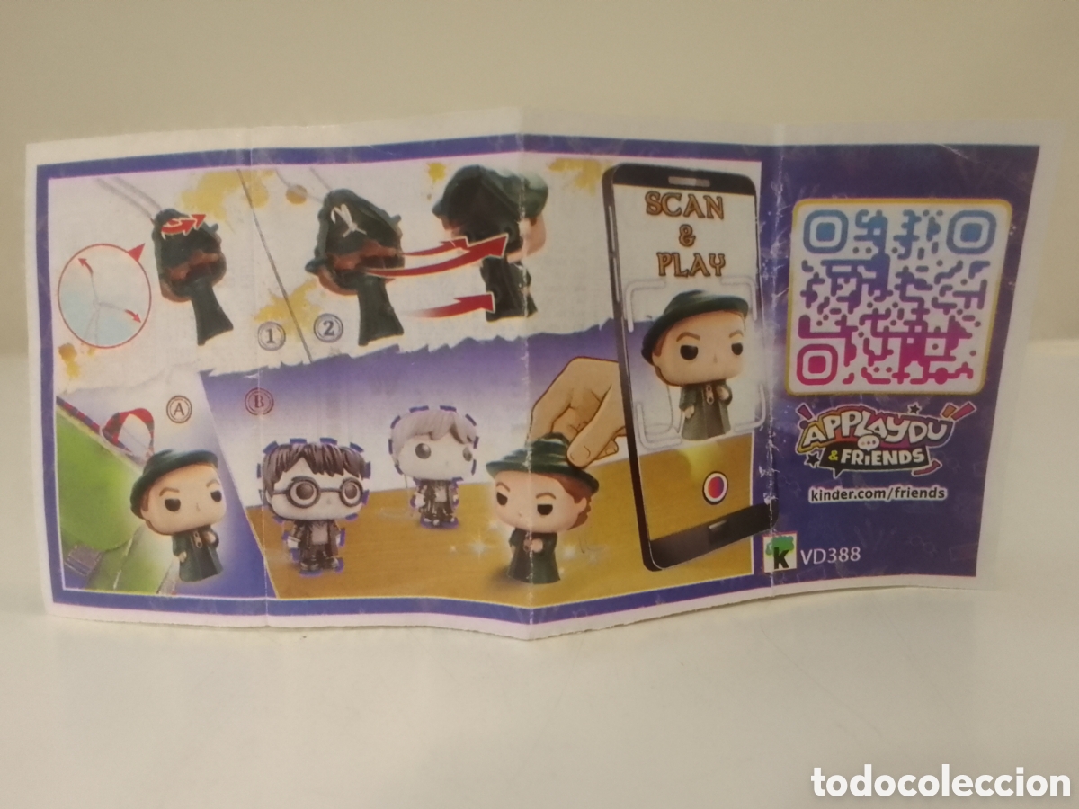 Figuras de goma Kinder: BZP Kinder Harry Potter VD388.