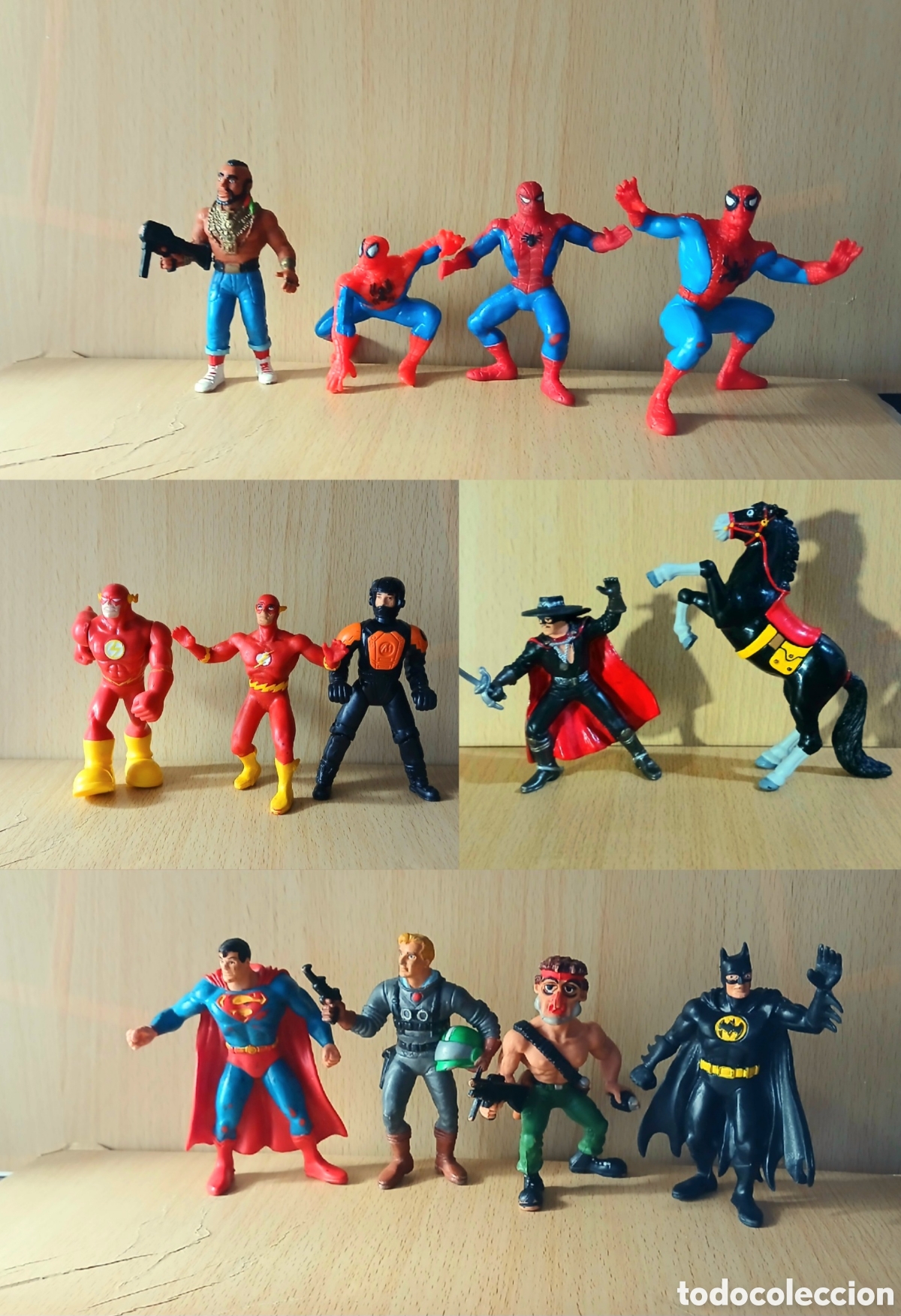 Gummi- und PVC-Figuren: Figuras Marvel Heroes DC DC Comics - Batman Superman Spiderman Ironman Capitan America Hulk Punisher