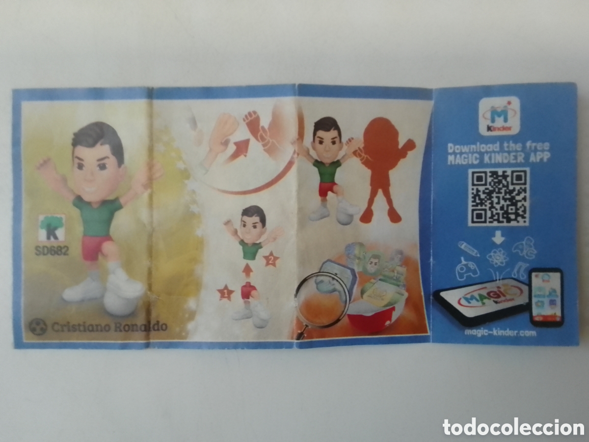 Figuras de goma Kinder: BZP Kinder TEEN IDOOLS Cristiano Ronaldo SD682.