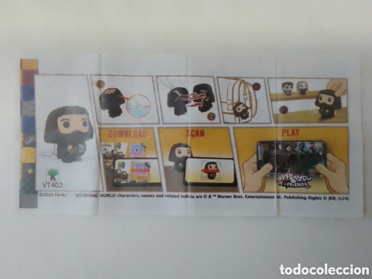 Figuras de goma Kinder: BZP Kinder Harry Potter VT402.
