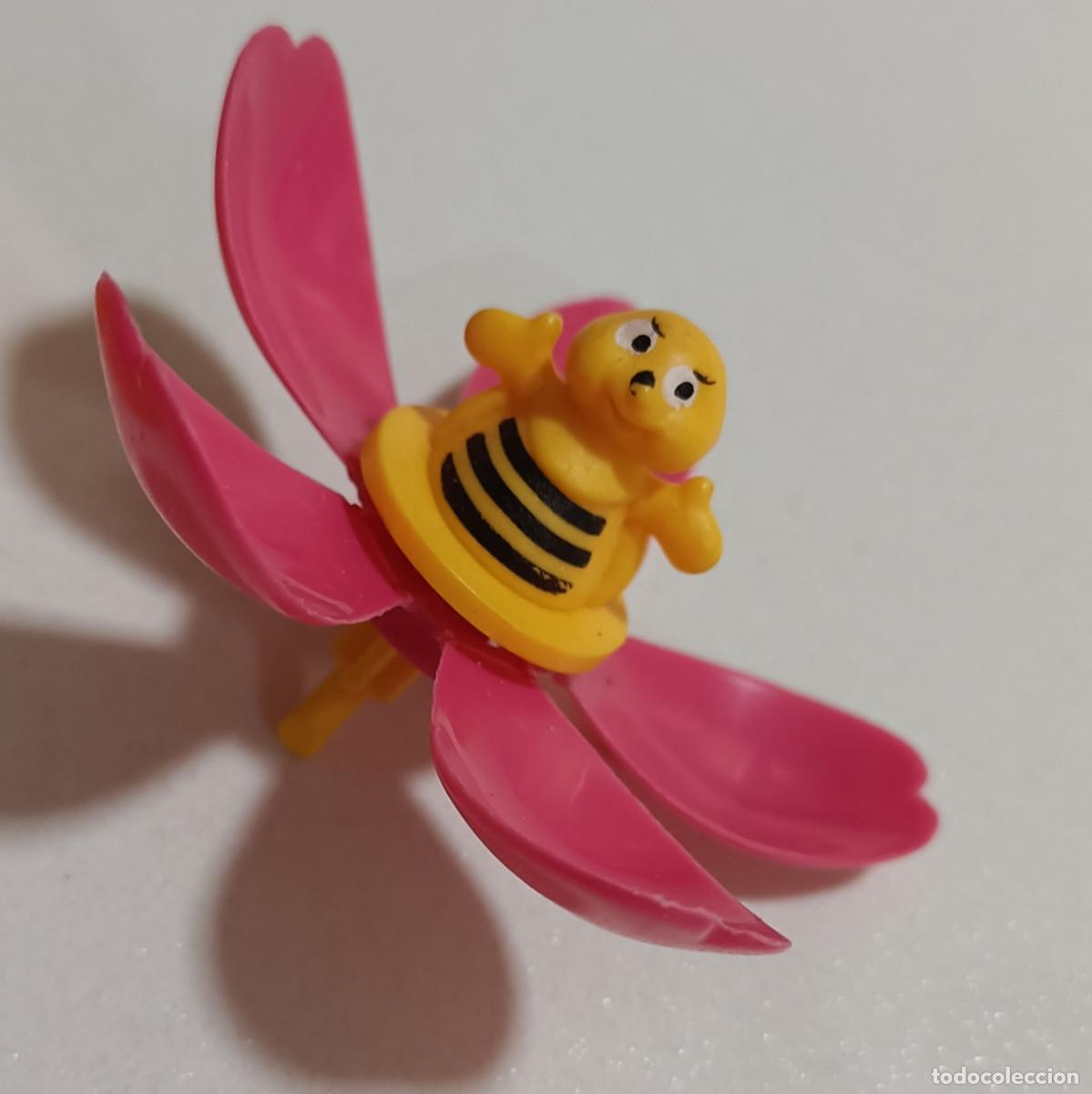 Figuras de goma Kinder: abeja insecto flor kinder k04 variante bichito bicho primavera mu&ntilde;eco miniatura mini abejita