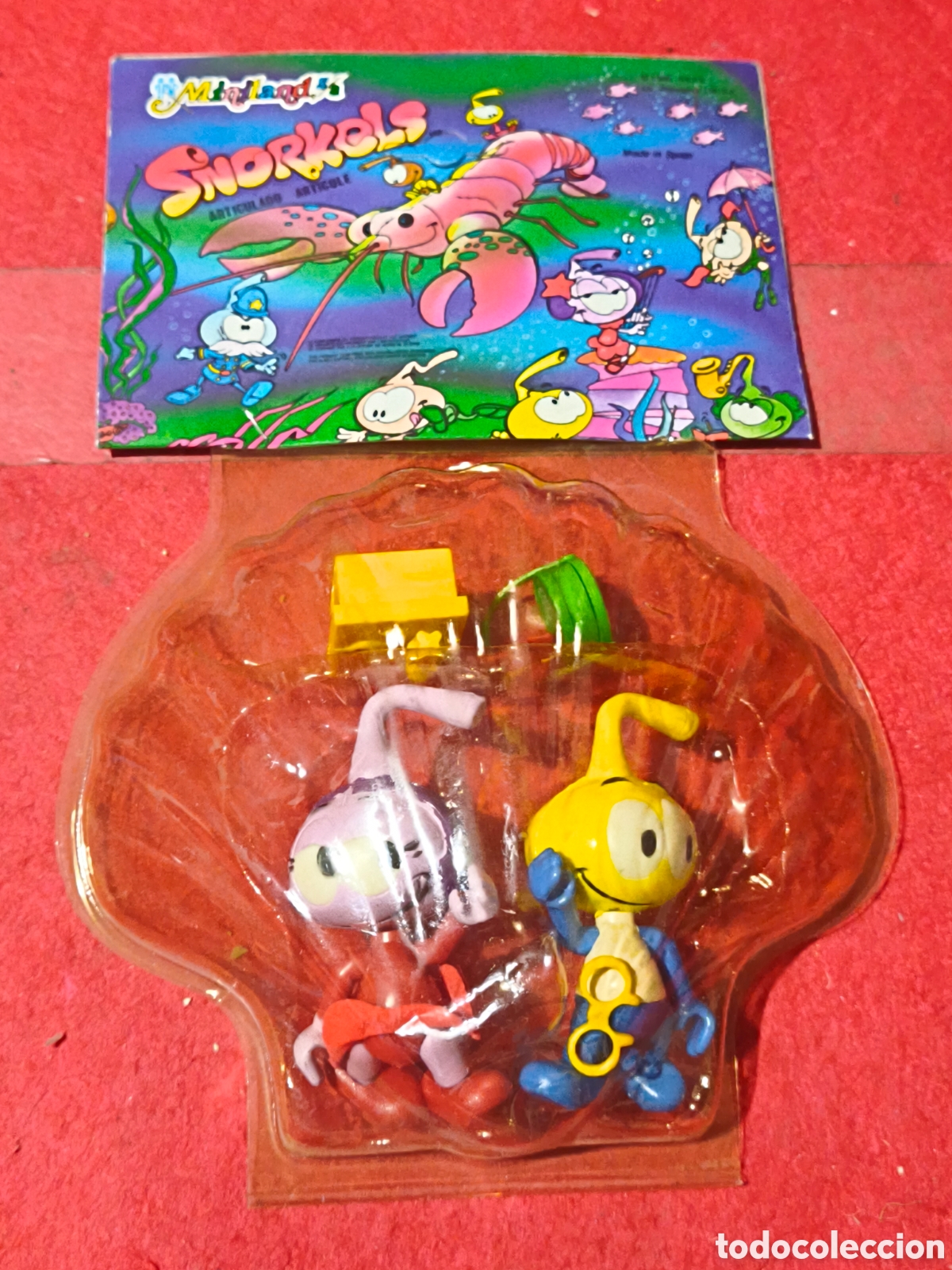 Figuras de goma y PVC: Dif&iacute;cil bl&iacute;ster Snorkels Miniland a&ntilde;os 80