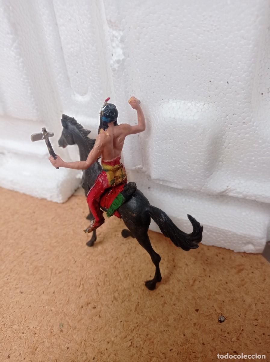 Figuras de goma y PVC: Indio con caballo de jecsan - Foto 3