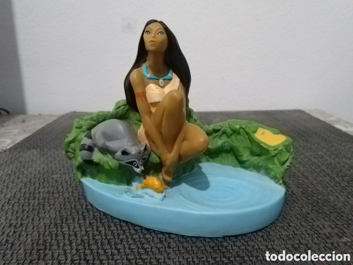 Figuras de goma y PVC: FIGURA PVC POCAHONTAS CON MAPACHE MEEKO GROSVENOR WALT DISNEY DIBUJOS ANIMADOS