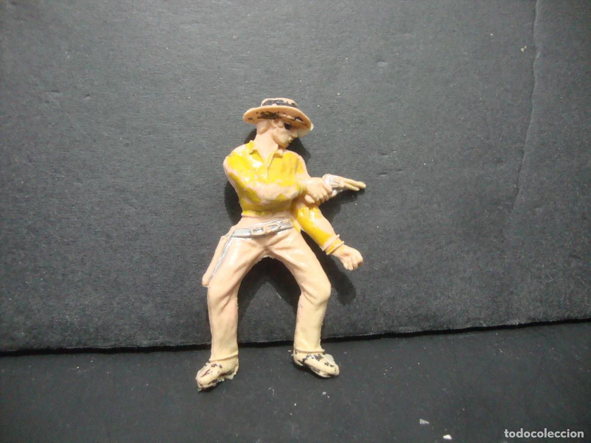 Figuras de goma y PVC: FIGURA PLASTICO VAQUERO A RESTAURAR