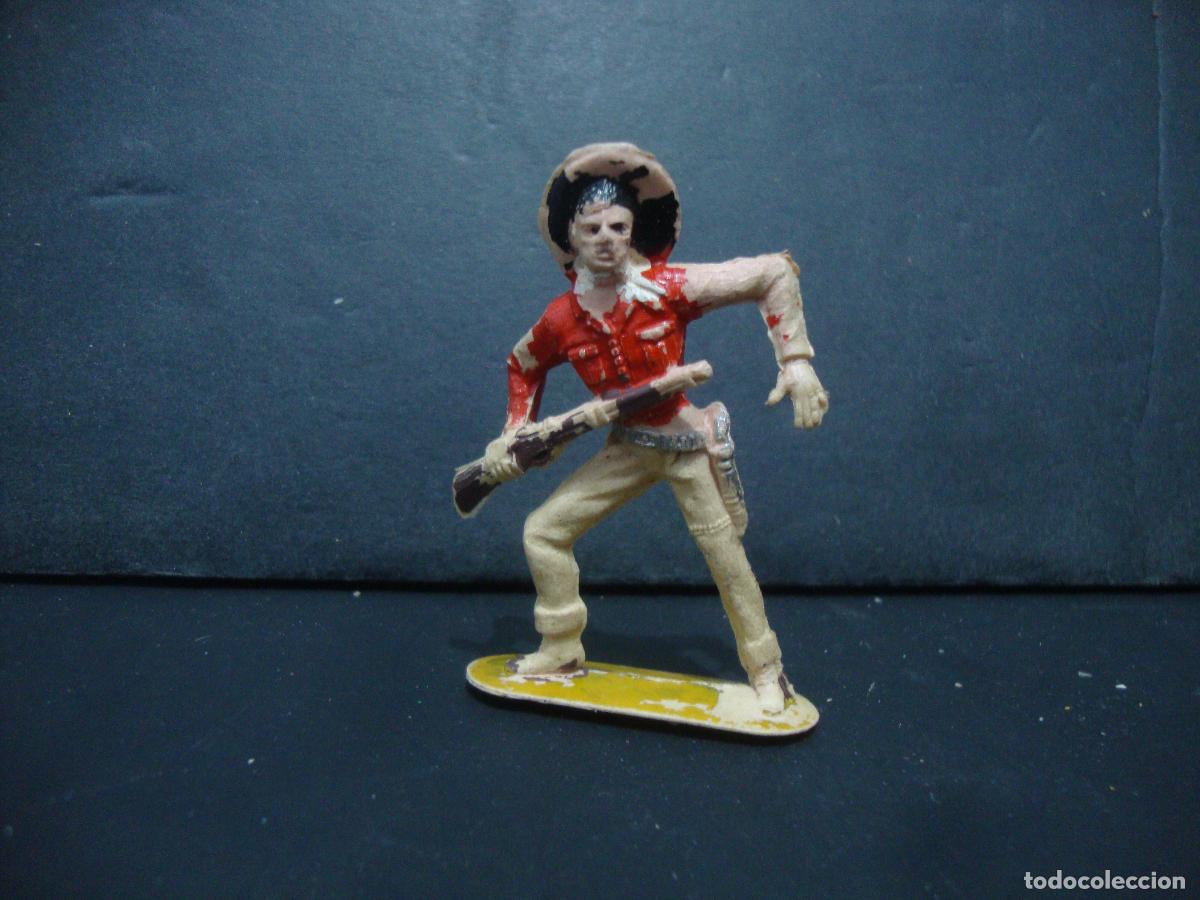 Figuras de goma y PVC: FIGURA PLASTICO VAQUERO A RESTAURAR