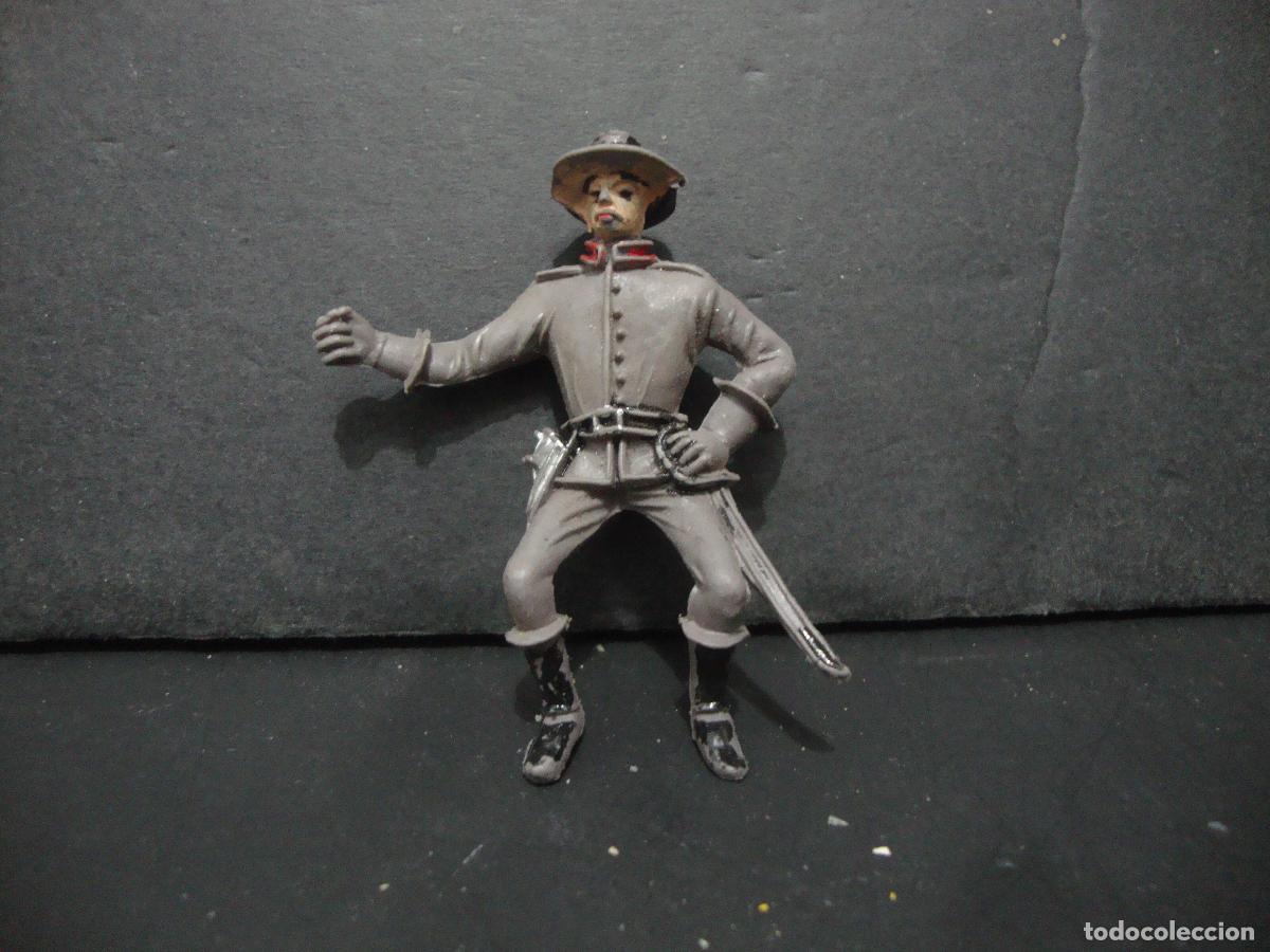 Figuras de goma y PVC: FIGURA PLASTICO SOLDADO CONFEDERADO A RESTAURAR