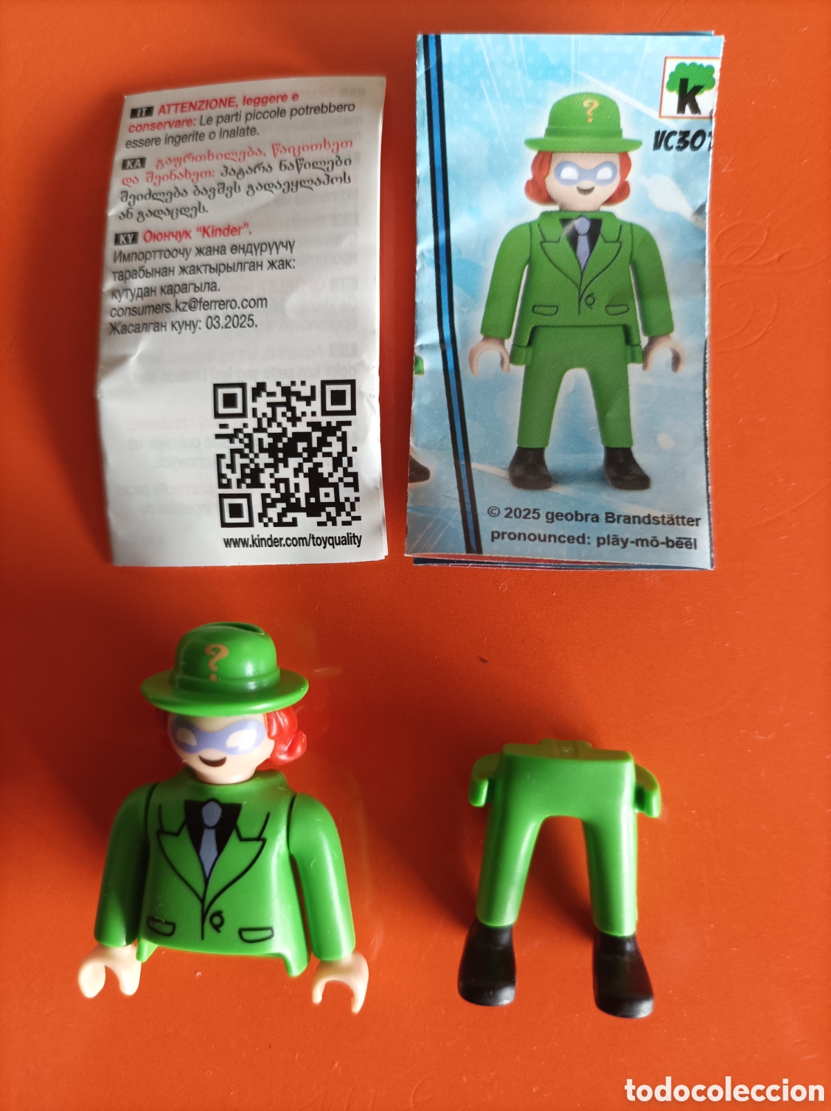 Figuras de goma Kinder: KINDER PLAYMOBIL DC THE RIDDLER