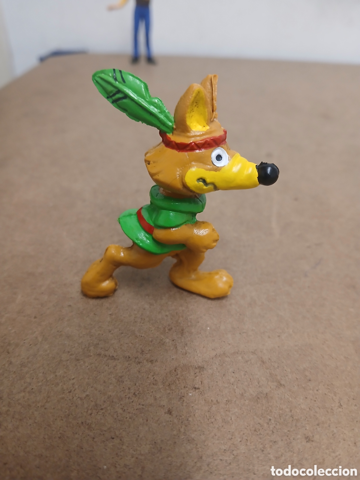 Figuras de goma y PVC: Willy Fog figura transferencia en muy raro color verde dificil de conseguir