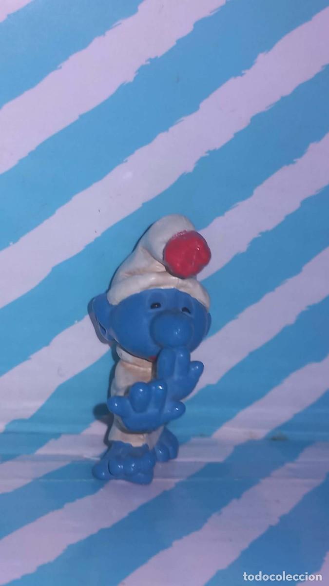 Figuras de goma y PVC: Figura pvc Pitufo sonambulo, Los Pitufos, Les Schtroumpfs, The Smurfs, a&ntilde;os 80