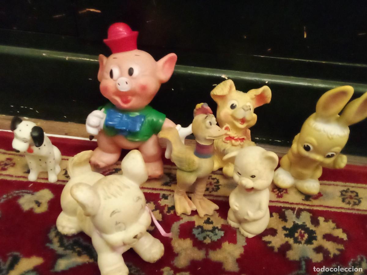 Figuras de goma y PVC: mu&ntilde;ecos antiguos de goma antiguos para la ba&ntilde;era