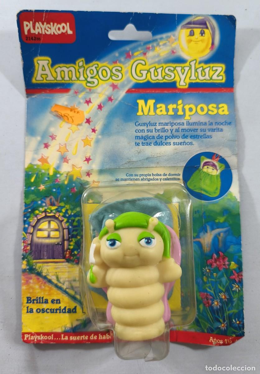 Rubber and PVC Figures: AMIGOS GUSYLUZ, MARIPOSA DE PLAYSKOOL, A&Ntilde;O 1986, EN BLISTER. CC