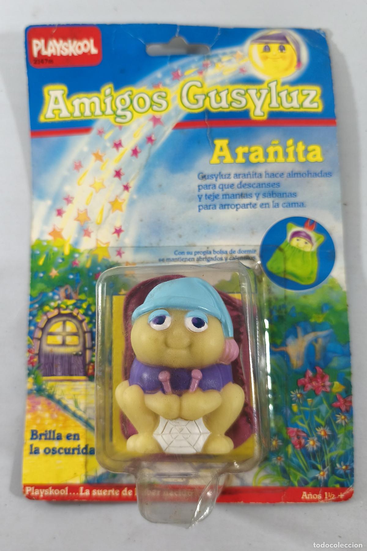 Figuras de goma y PVC: AMIGOS GUSYLUZ, ARA&Ntilde;ITA DE PLAYSKOOL, A&Ntilde;O 1986, EN BLISTER. CC
