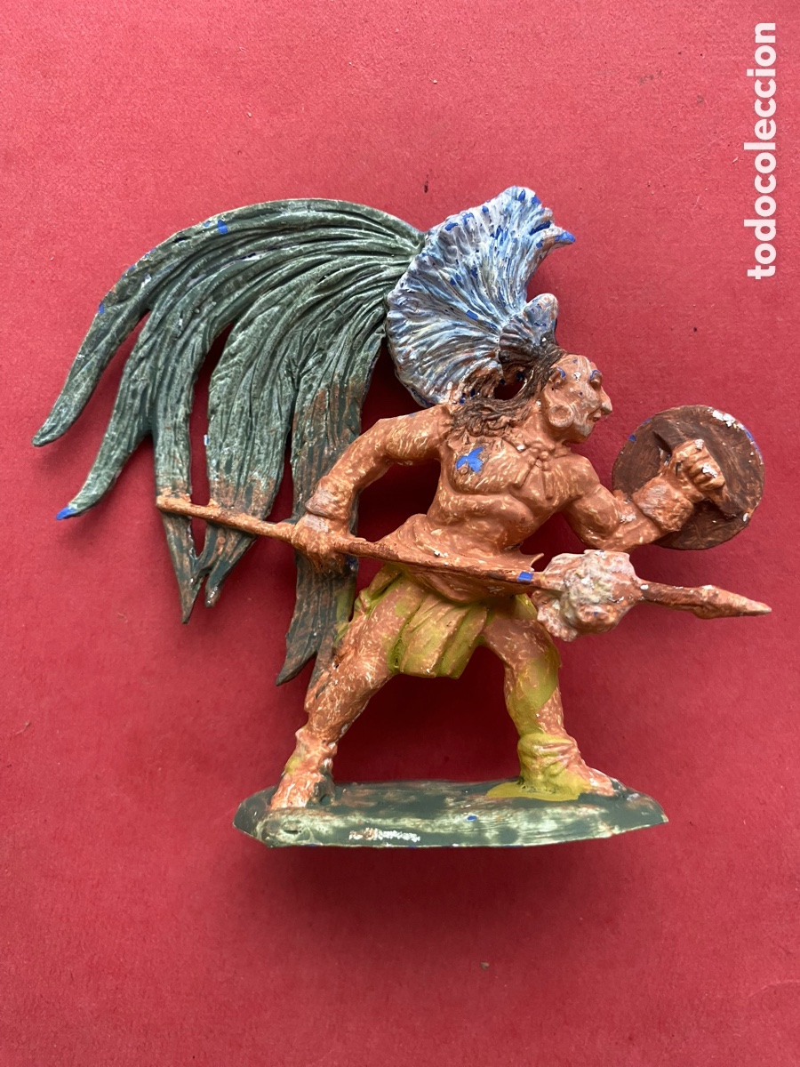 Figuras de goma y PVC: Guerrero azteca Hern&aacute;n Cort&eacute;s