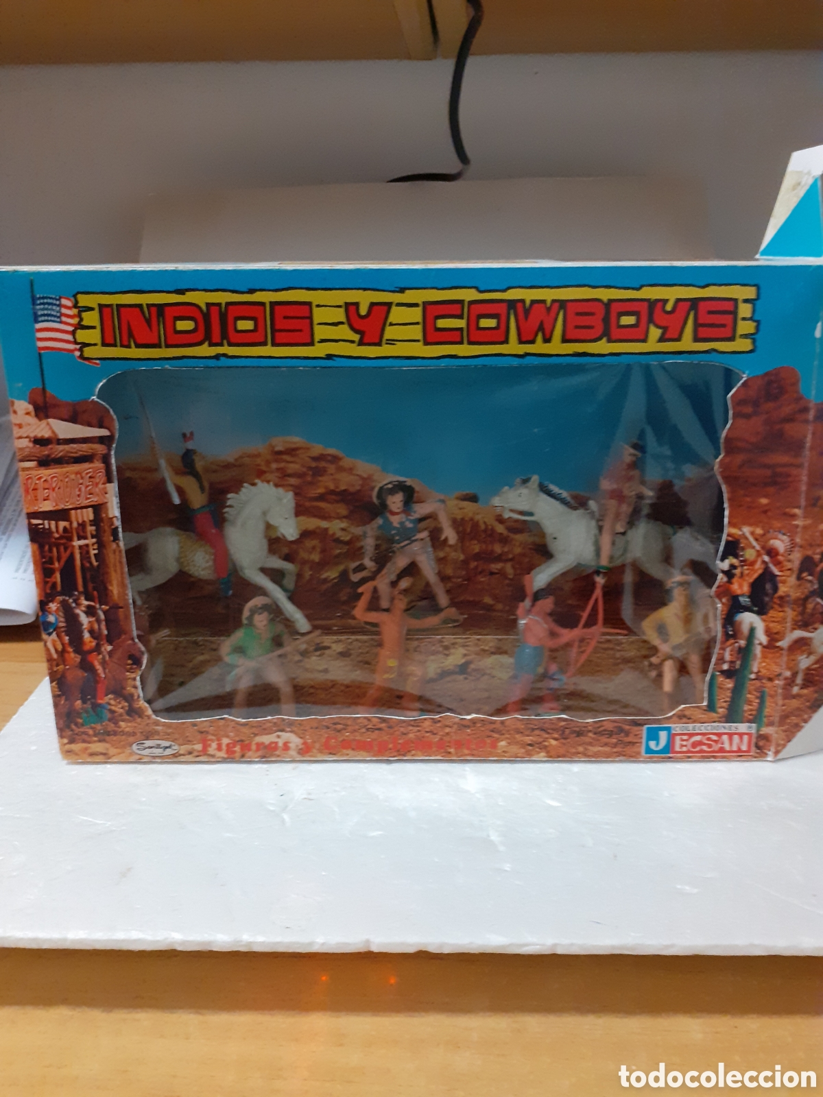 Figuras de goma y PVC: CAJA FIGURAS JECSAN EN PLASTICO LA CAJA ES REPRO - Foto 1