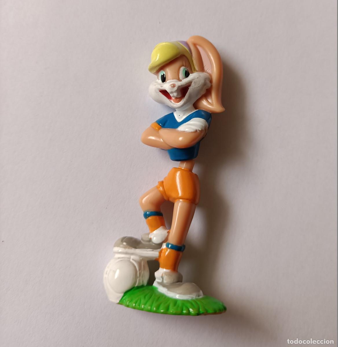Figuras de goma Kinder: Kinder looney tunes toons pieza toons warner bros figura mu&ntilde;eco mu&ntilde;equito lola bunny coneja futbol