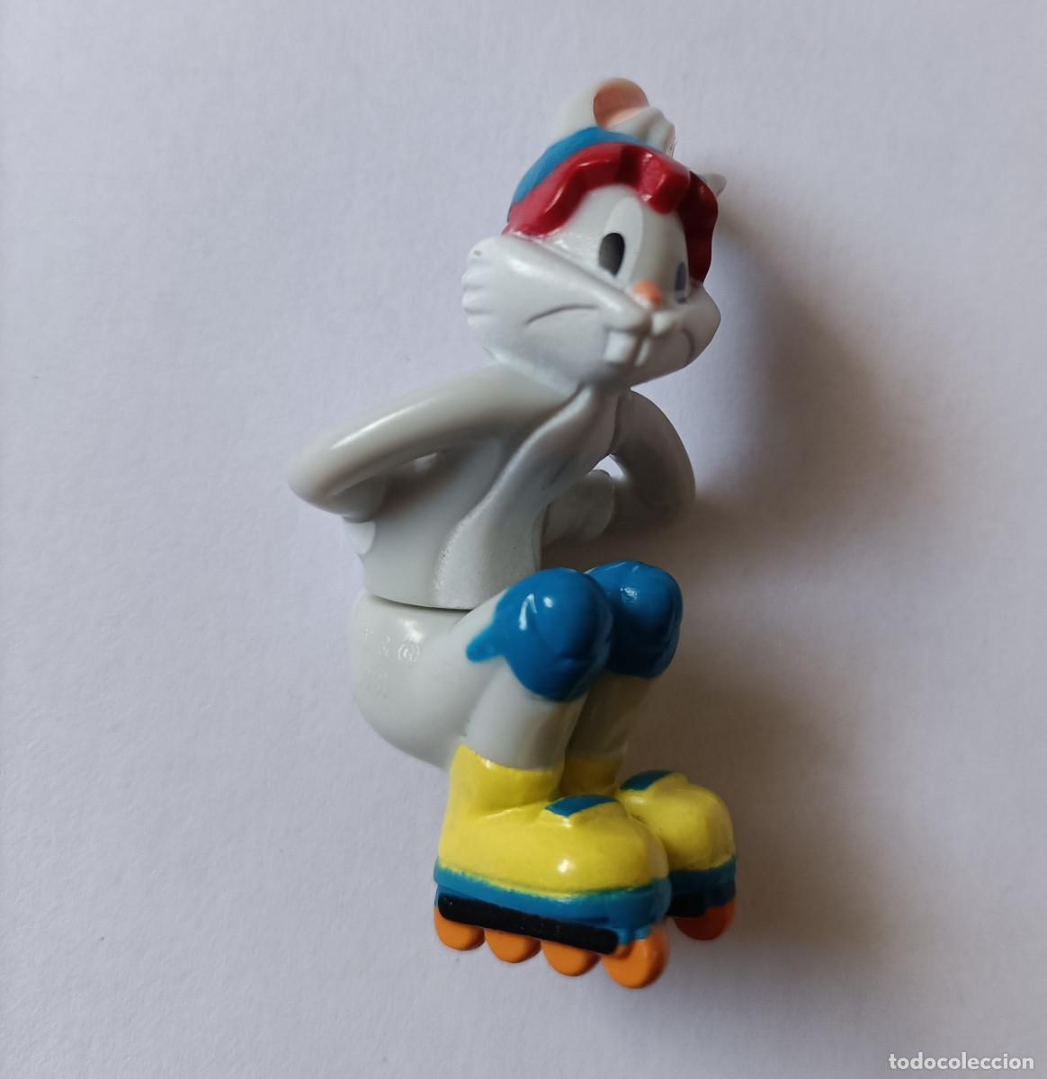 Figuras de goma Kinder: Kinder looney tunes toons pieza toons warner figura mu&ntilde;eco mu&ntilde;equito bugs bunny patines linea conejo