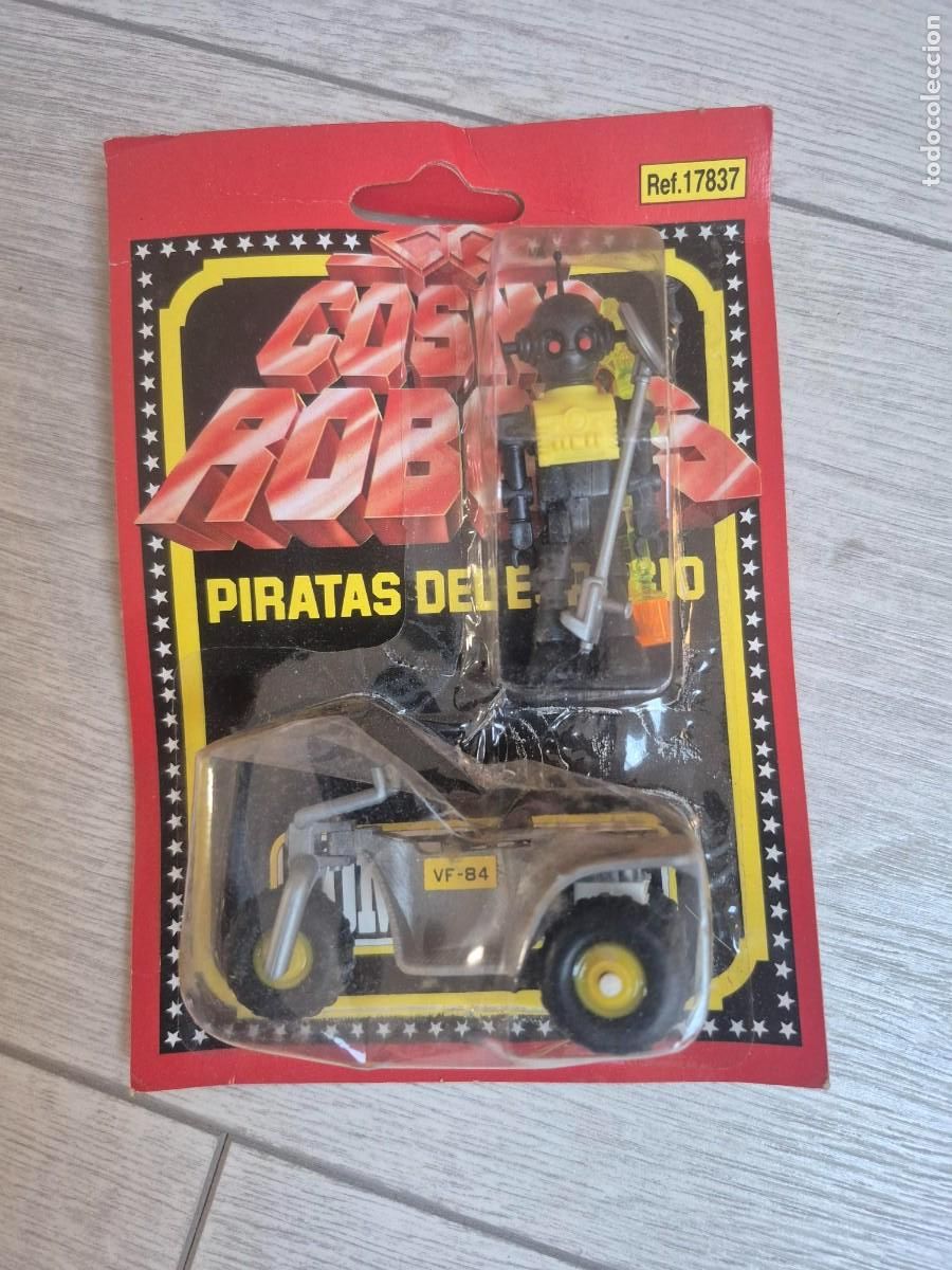 Figuras de goma y PVC: COMANBOYS COMANSI 17837 PIRATAS DEL ESPACIO ALIEN negro CON MOTO ESPACIAL OVNI EXTRATERRES ROBOT
