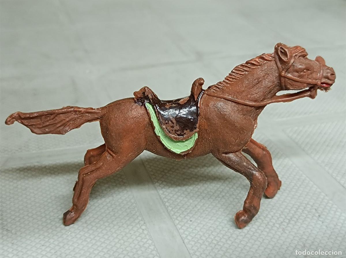 Figuras de goma y PVC: VAQUERO COWBOY COMANSI DE PL&Aacute;STICO A CABALLO - Foto 5