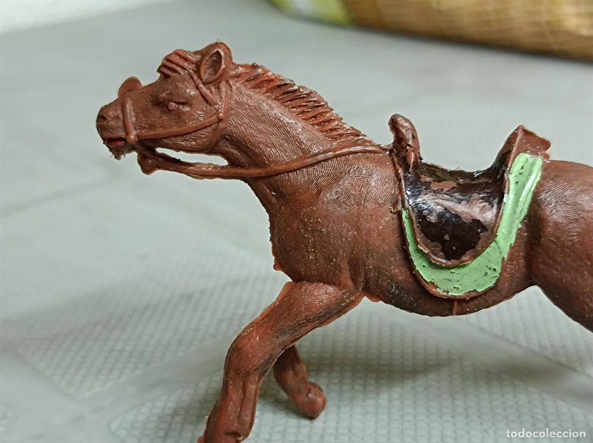 Figuras de goma y PVC: VAQUERO COWBOY COMANSI DE PL&Aacute;STICO A CABALLO - Foto 8