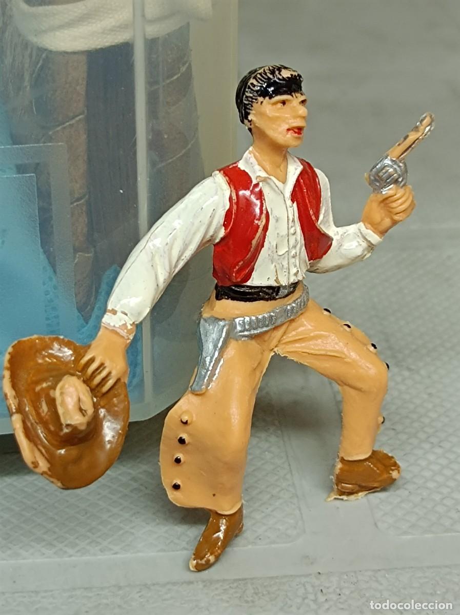 Figuras de goma y PVC: VAQUERO COWBOY COMANSI DE PL&Aacute;STICO A CABALLO - Foto 9
