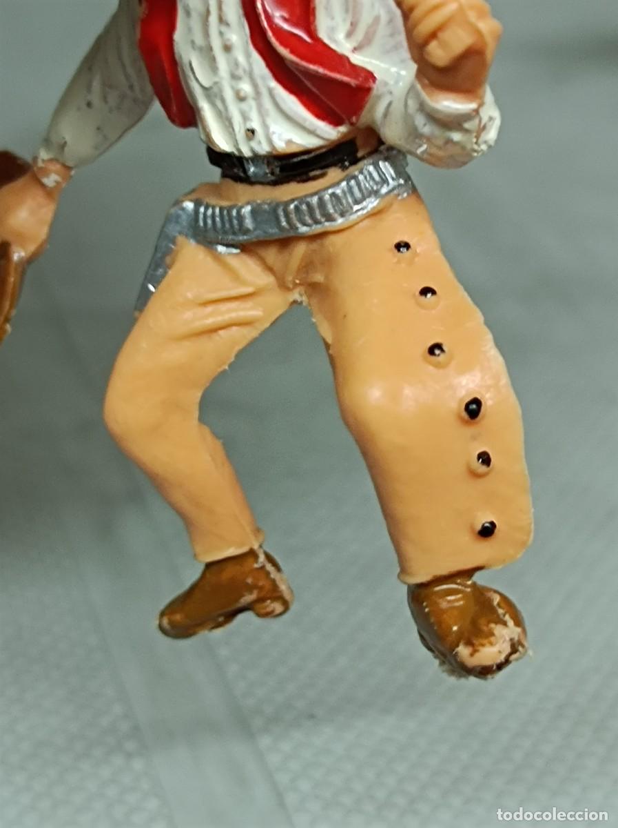 Figuras de goma y PVC: VAQUERO COWBOY COMANSI DE PL&Aacute;STICO A CABALLO - Foto 12