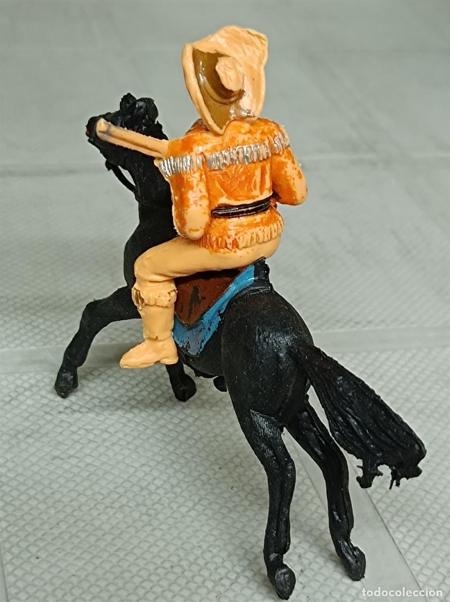 Figuras de goma y PVC: VAQUERO COWBOY COMANSI DE PL&Aacute;STICO A CABALLO - Foto 6