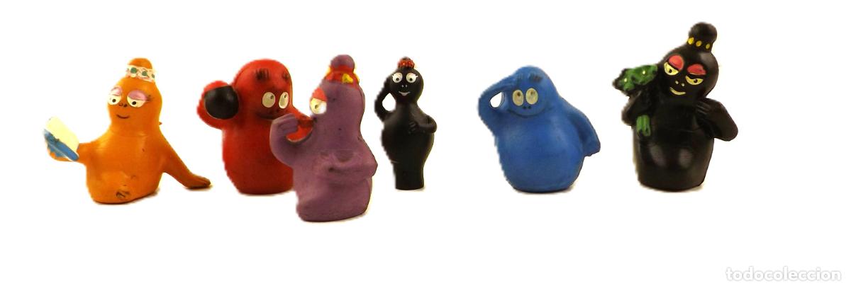 Figuras de goma y PVC: Barbapapa. Conjunto de 6 Figuras PVC Bootleg
