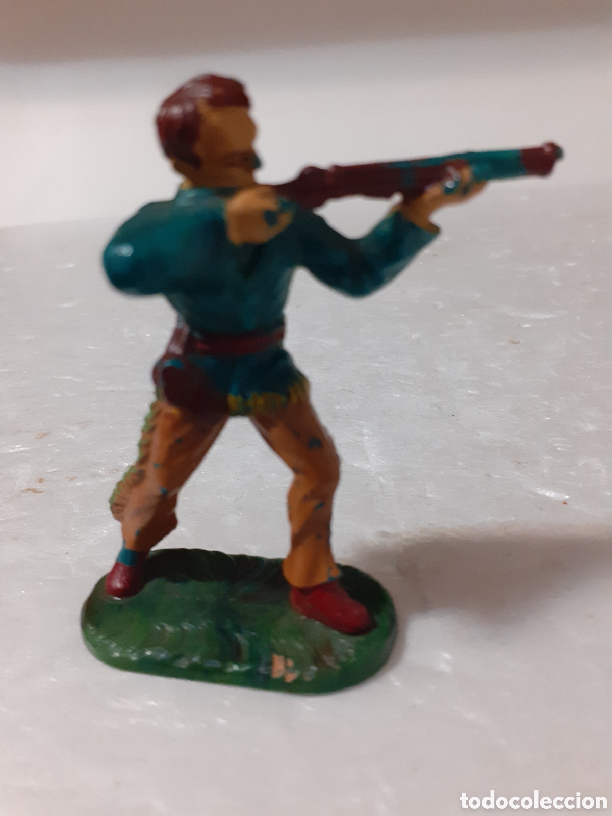 Figuras de goma y PVC: FIGURA VAQUERO PLASTICO ELASTOLIN PECH REAMSA