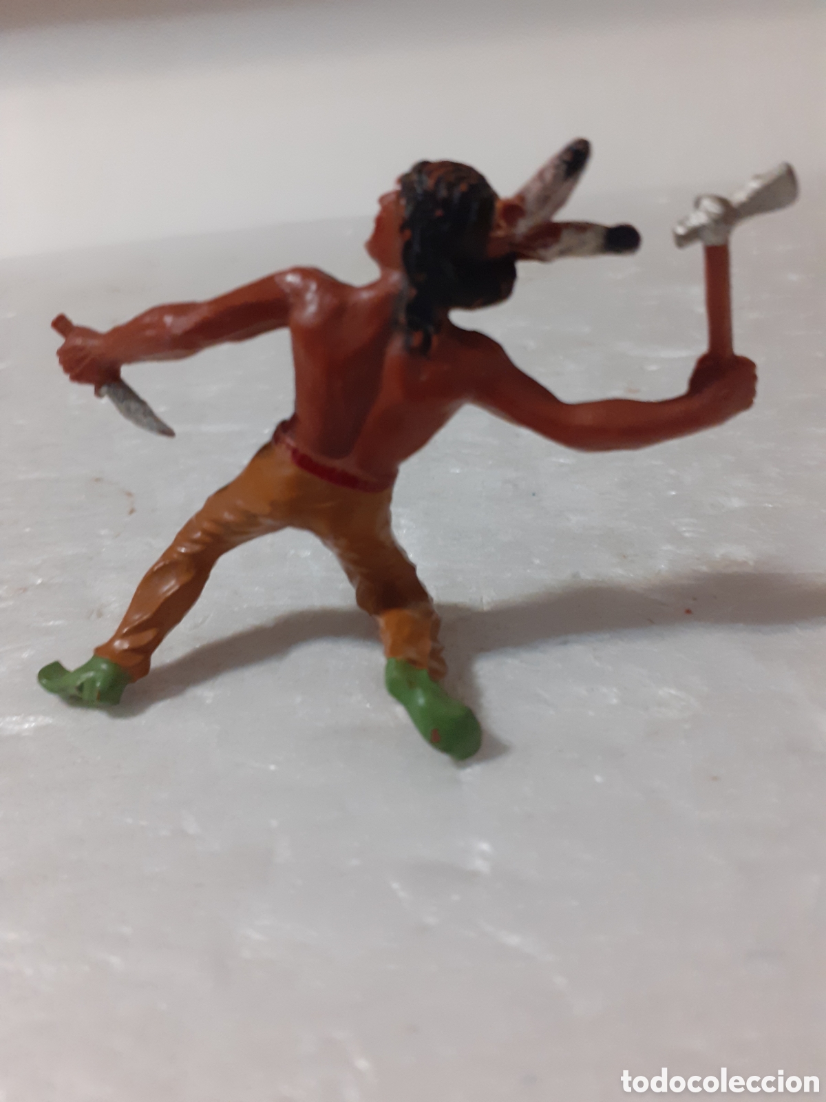 Figuras de goma y PVC: FIGURA INDIO PLASTICO ELASTOLIN PECH REAMSA - Foto 2