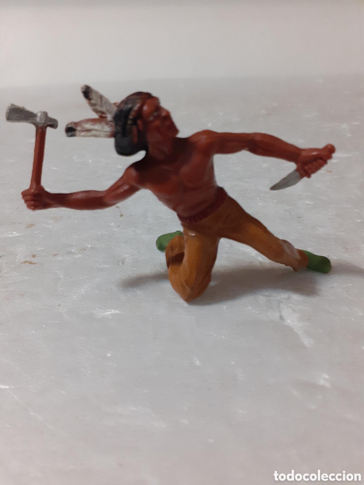 Figuras de goma y PVC: FIGURA INDIO PLASTICO ELASTOLIN PECH REAMSA