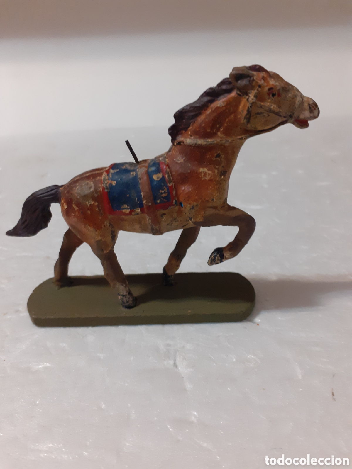 Figuras de goma y PVC: FIGURA CABALLO YANKEE NORDISTA TIPO ELASTOLIN