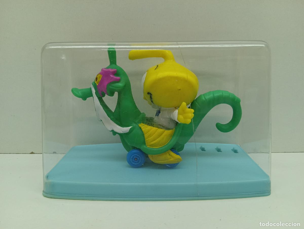 Figuras de goma y PVC: Antigua figura Los Snorkels en caballito de mar con ruedas - Guisval Espa&ntilde;a - En su caja original