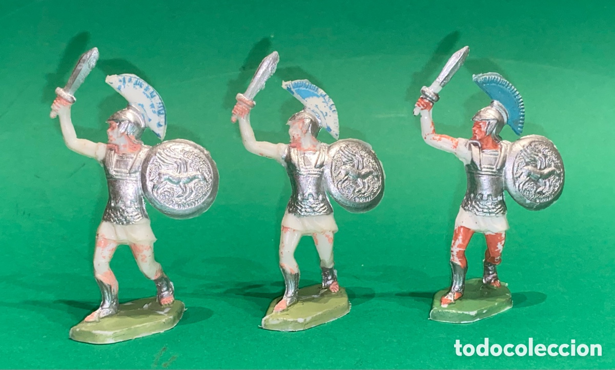 Figuras de goma y PVC: Tres soldados cartagineses de ROJAS Y MALARET