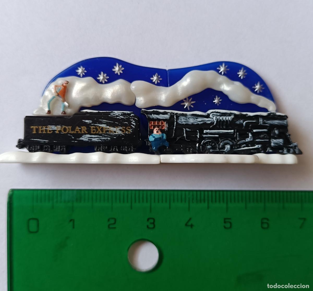 Figuras de goma Kinder: polar express expres kinder pelicula diorama tren nieve trenecito miniatura escala mini escena vagon
