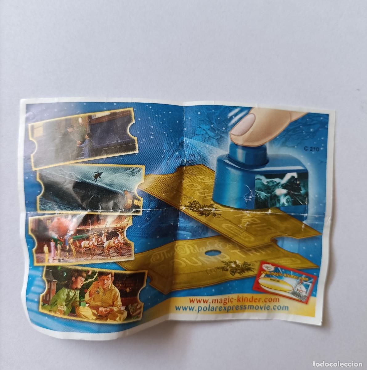 Figuras de goma Kinder: polar express expres kinder ferrero pelicula bpz papel