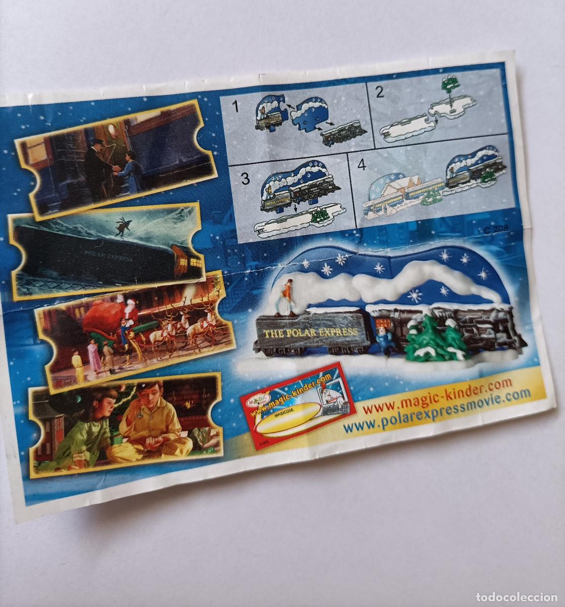 Figuras de goma Kinder: polar express expres kinder ferrero pelicula bpz papel