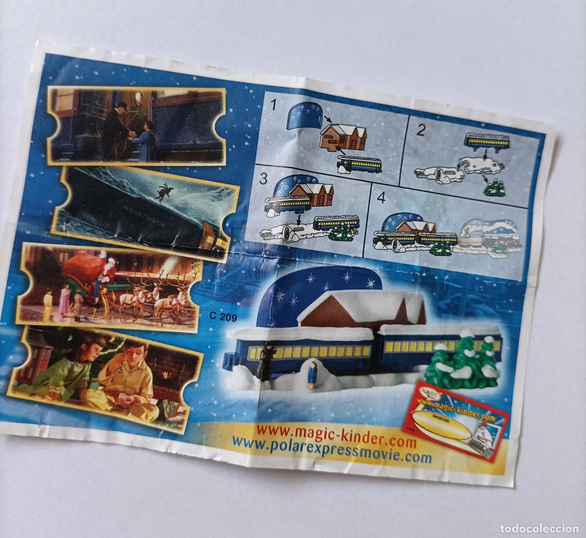 Figuras de goma Kinder: polar express expres kinder ferrero pelicula bpz papel