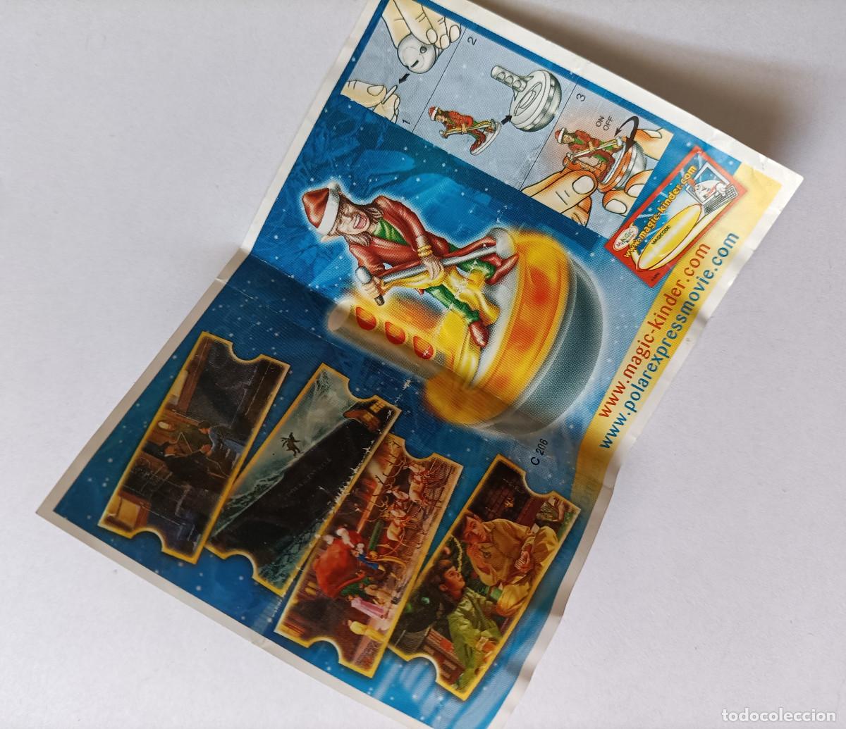 Figuras de goma Kinder: polar express expres kinder ferrero pelicula bpz papel