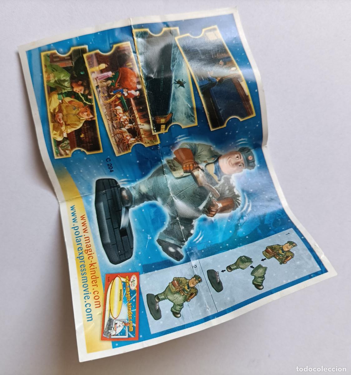Figuras de goma Kinder: polar express expres kinder ferrero pelicula bpz papel neutro variante europa